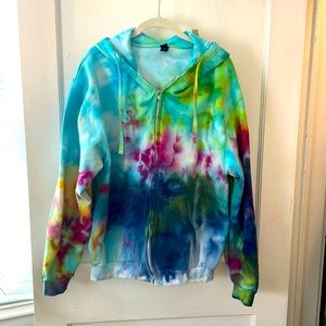 TIE DYED HOODIE Unisex L